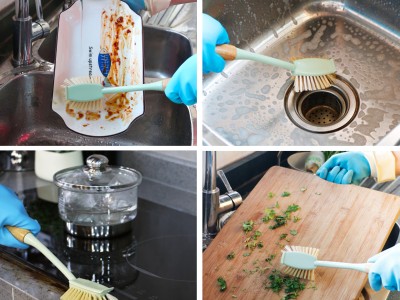 不易沾油,一沖即淨,無需用手清洗刷頭 不易沾油,一沖即淨,無需用手清洗刷頭