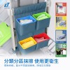 施達 靈動型分類回收清潔車 配工具袋 25L分類箱x4 帶刹車