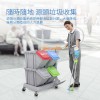 施達 靈動型排拖系統清潔車 配23L垃圾桶 15L水桶x2
