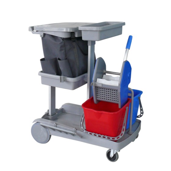 施達 輕巧型雙桶榨水清潔服務車 