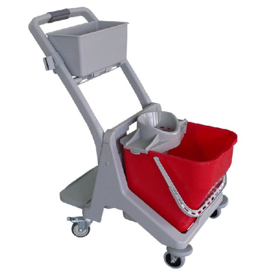 Italy JT MB25R Multi-task mini cleaning trolley,Red
