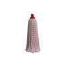 Italy CT MRM S250RW Microfiber stripe round mophead,Red and white