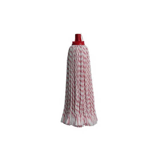 Italy CT MRM S250RW Microfiber stripe round mophead,Red and white
