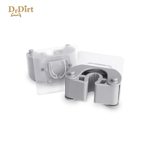 Dr.Dirt 免打孔橡膠夾扣 2個裝 配納米黏膠