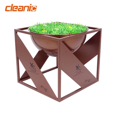 不銹鋼"小心地滑"接水盆 古銅色