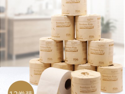 純天然竹漿無漂染廁紙，緊實量足，大家都放心用！