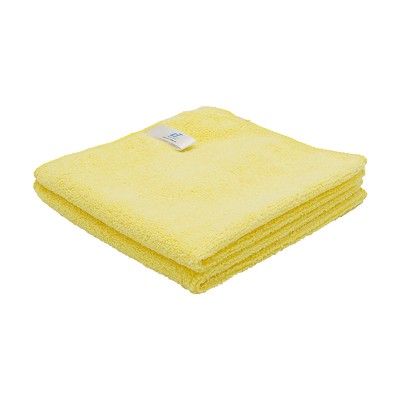 施達 微纖抹布 2條裝 35x35cm 黃色