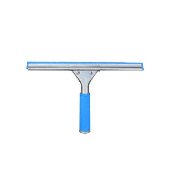 施達 不銹鋼三叉型玻璃刮 藍色膠條 35cm